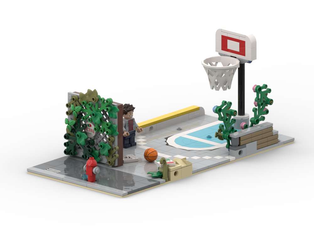 LEGO MOC The Alley Basketball Court by Heibrock