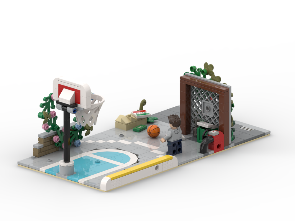 LEGO MOC The Alley Basketball Court by Heibrock Rebrickable Build LEGO MOC The Alley Basketball Court by Heibrock Rebrickable Build