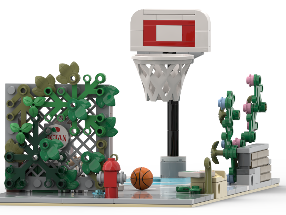 LEGO MOC The Alley Basketball Court by Heibrock Rebrickable Build LEGO MOC The Alley Basketball Court by Heibrock Rebrickable Build