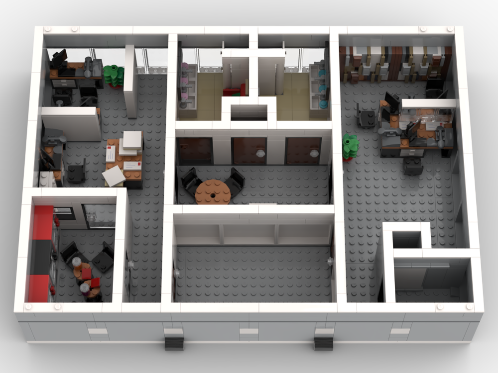 LEGO MOC Complete Dunder Mifflin Building Compatible with Set 21336