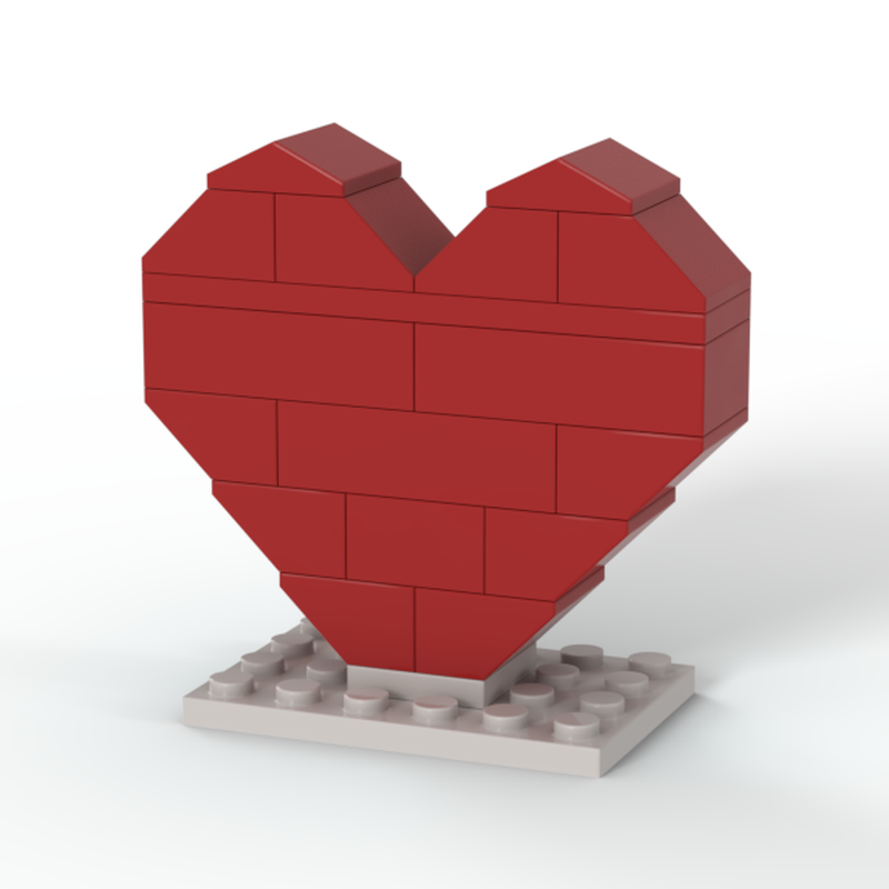 LEGO MOC Simple LEGO Heart by JBW_2018