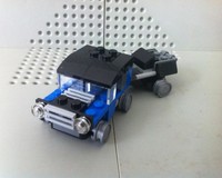 31054 SUV with Snowmobile