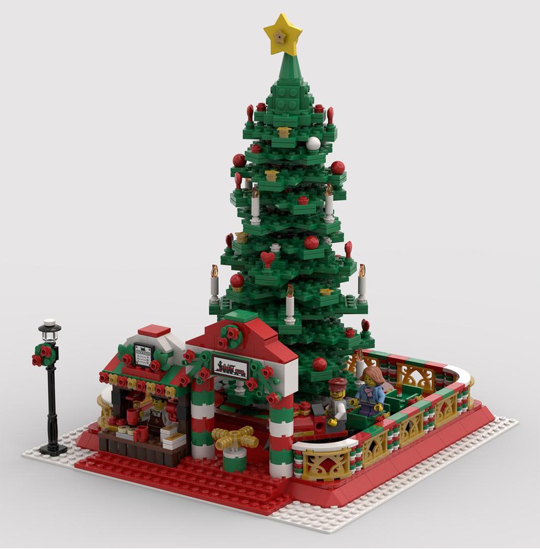 Lego christmas tree train online