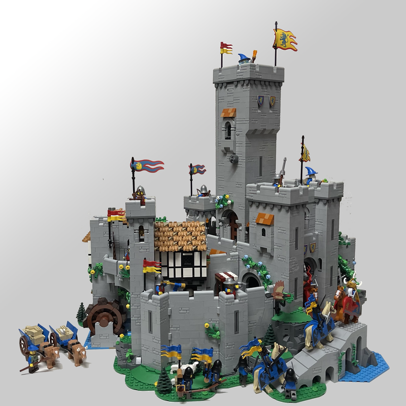 LEGO MOC Lion Knight's Castle Expansion (2 x 10305) by anderson_lego