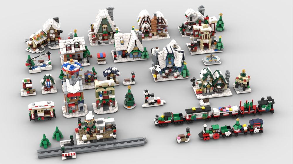 LEGO MOC Mini Winter Village Collection 2022 - The Full Set by ...