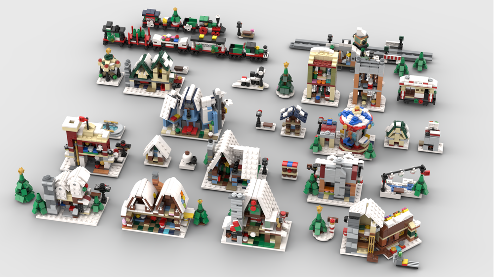 LEGO MOC Mini Winter Village Collection 2022 - The Full Set by ...