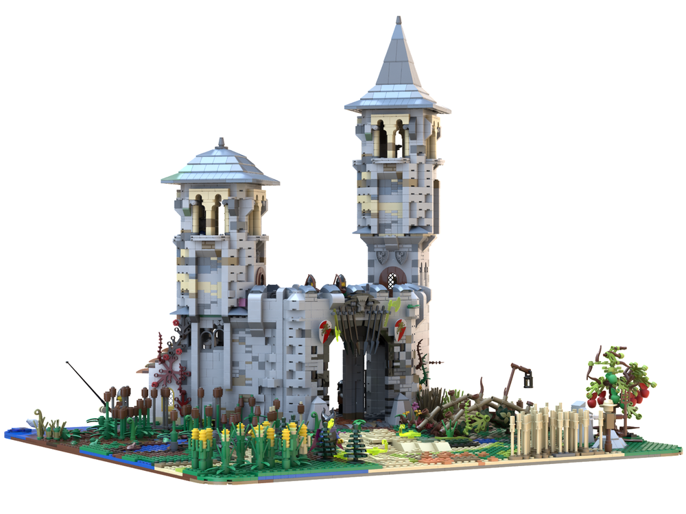 LEGO MOC Micro Scale Castle by the Sea by Famulimus