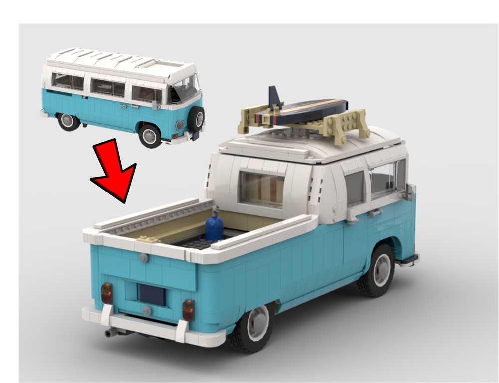 LEGO MOC Volkswagen T2 Bus by firefabric