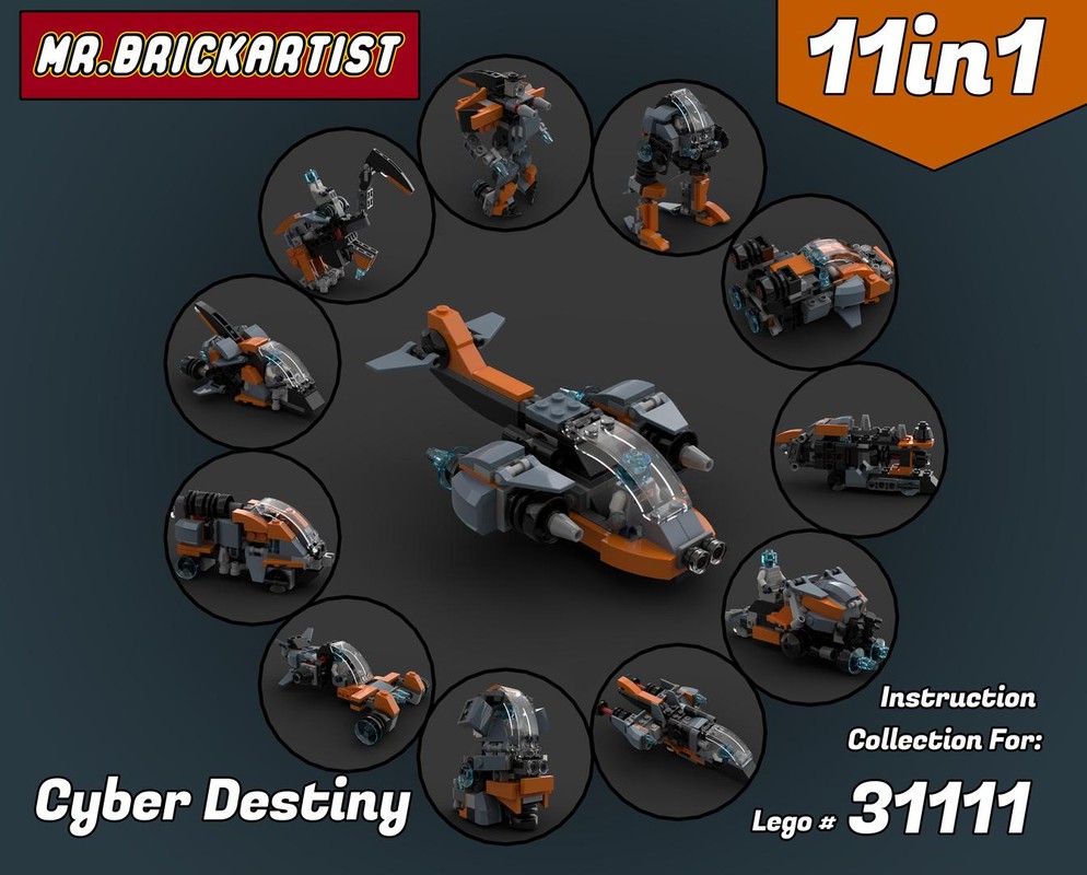 LEGO MOC Cyber Destiny : 11in1 for #31111 by MrBrickArtist ...