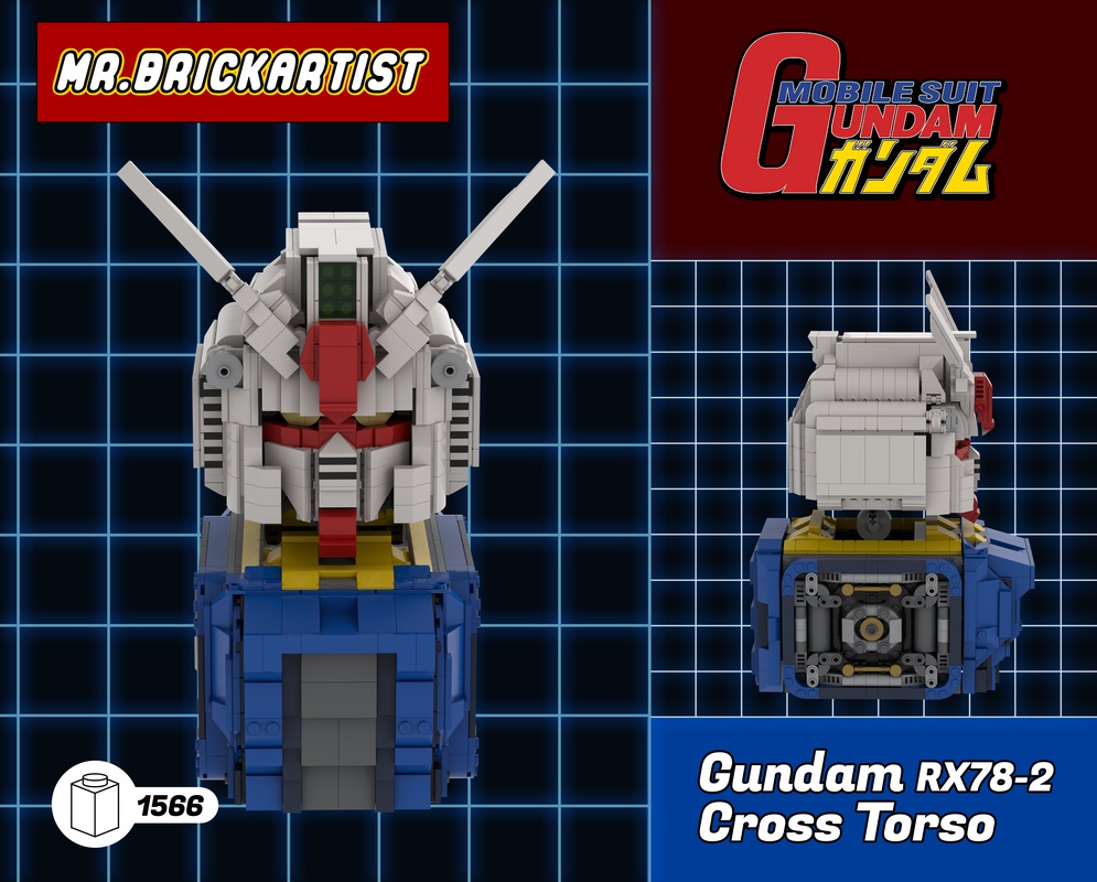 himmel At håndtere Kurv LEGO MOC Gundam RX-78-2 Cross Torso by MrBrickArtist | Rebrickable - Build  with LEGO