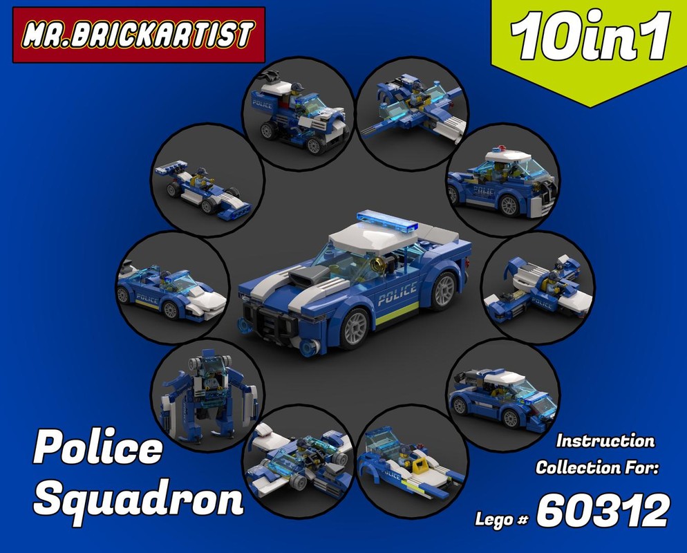 LEGO MOC Police Squadron : 10in1 Set A for #60312 by MrBrickArtist ...