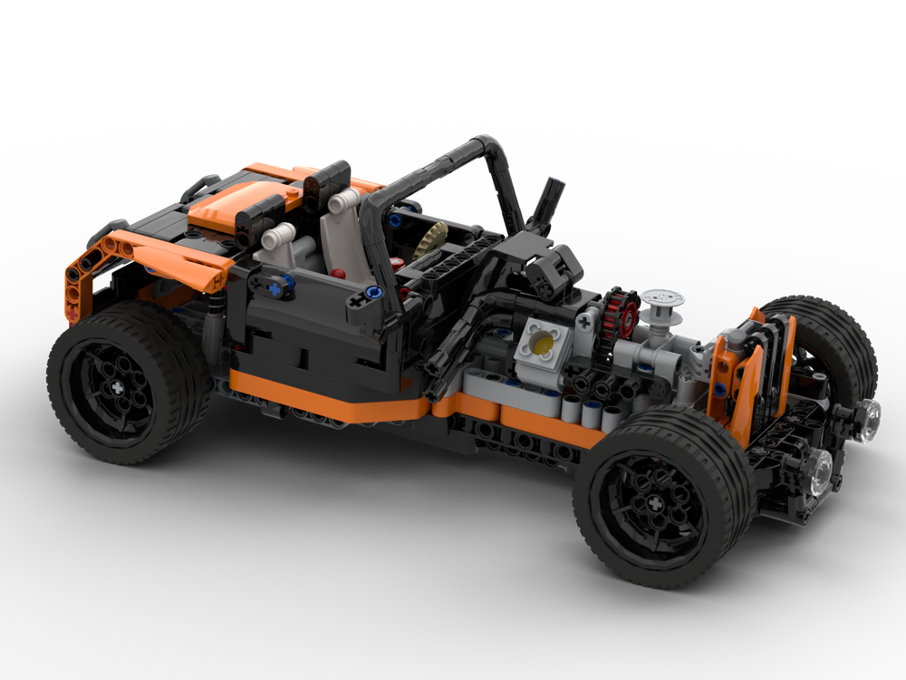 LEGO MOC T-Bucket Hot Rod by mla2 | Rebrickable - Build with LEGO