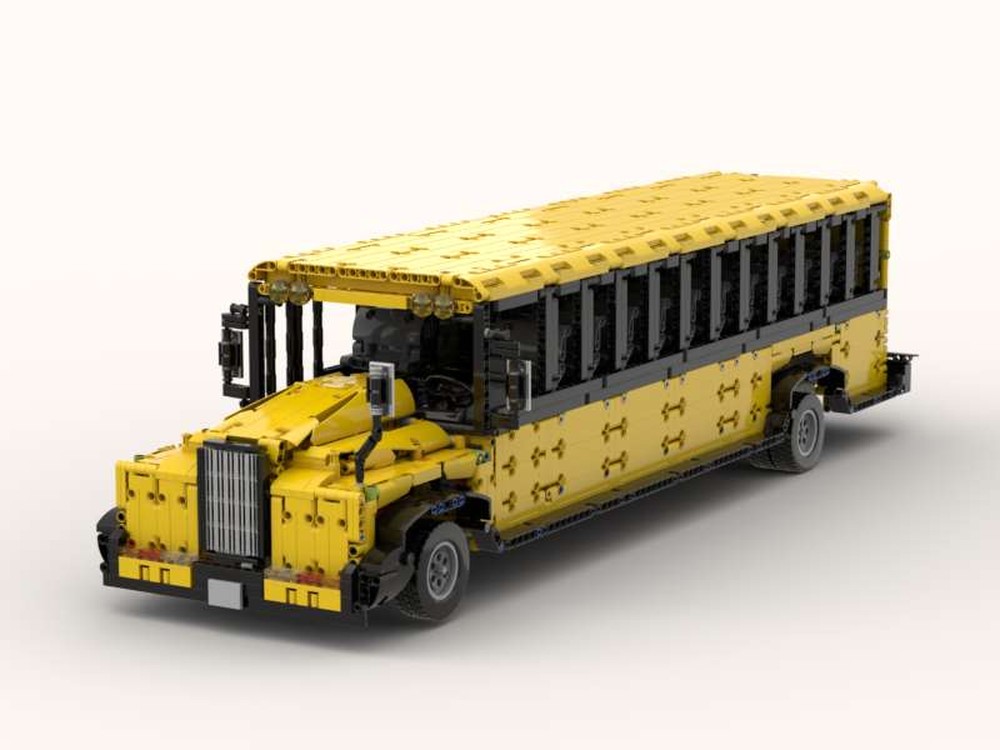 LEGO MOC School Bus by ASussyBuilder Rebrickable Build with LEGO