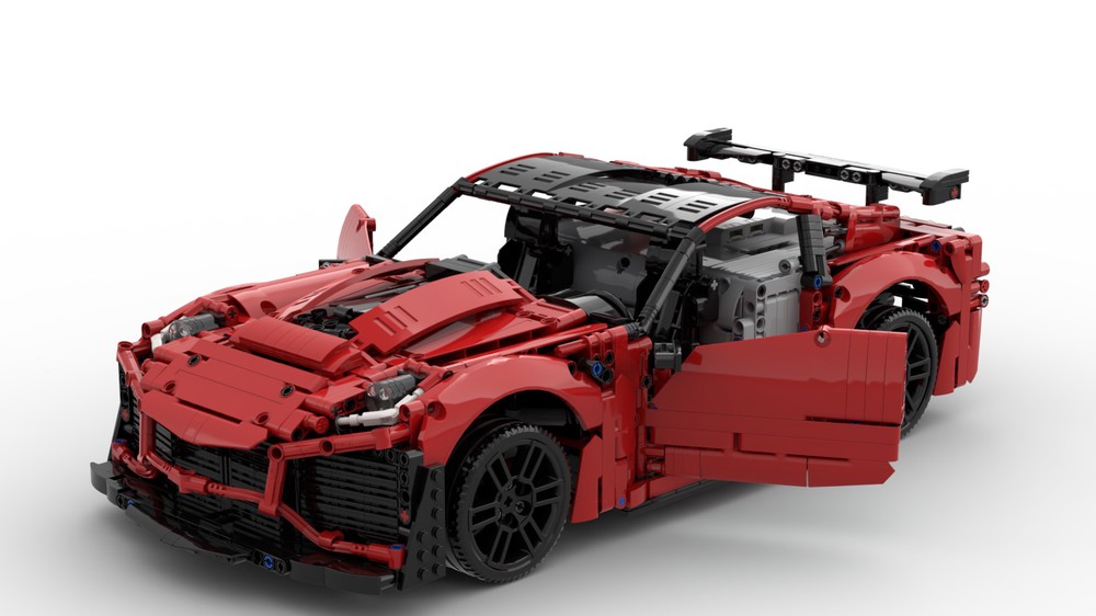 drivhus Erobre træt af LEGO MOC Corvette C7 ZR1 1:10 (Powered Up!) by Wietse_Bricks | Rebrickable  - Build with LEGO