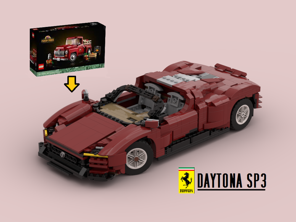 LEGO MOC Ferrari Daytona SP3 by CreationCaravan (Brad Barber)