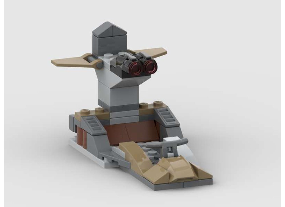 LEGO MOC Mandalorian Speeder with Detachable Hovering Gun by jlherbst77 ...