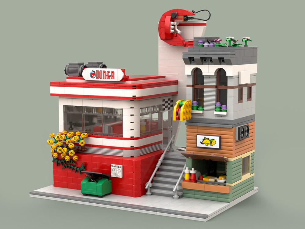 Lego retro diner on sale