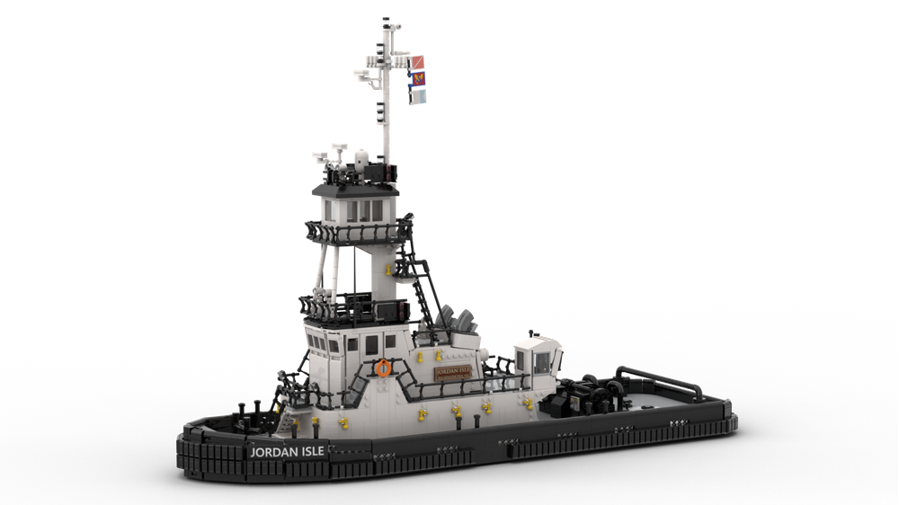 LEGO MOC Jordan Isle (Patapsco Class Tug) by Yellow.LXF | Rebrickable ...