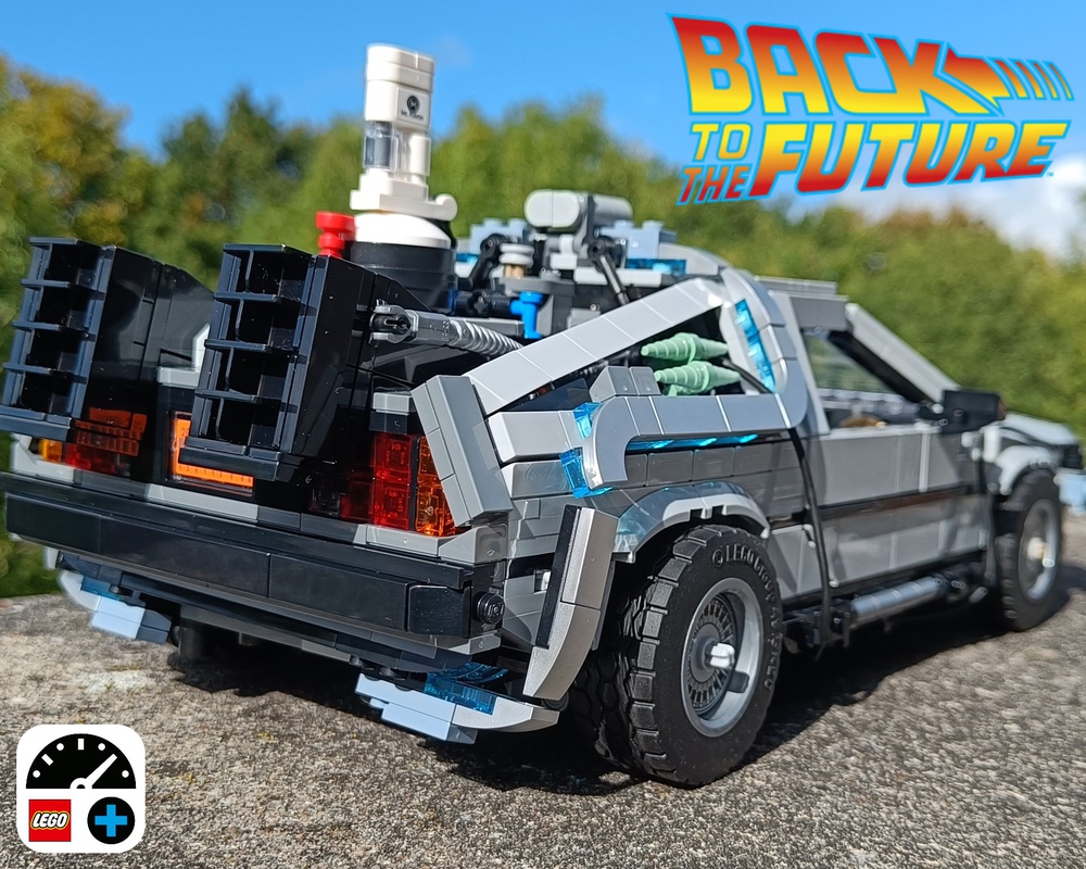 Lego Moc Back To The Future Lego 10300 Rc Mod By Mr.Platinum | Rebrickable  - Build With Lego
