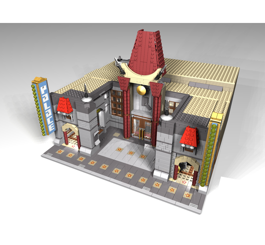 LEGO MOC Chinese Theatre by dagupa Rebrickable Build with LEGO