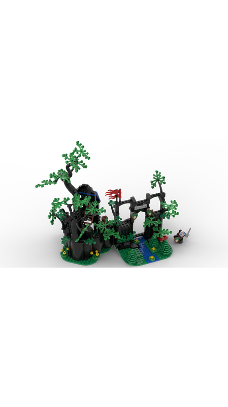 LEGO MOC Forestmen's abandoned tower and big oak training camp by ...