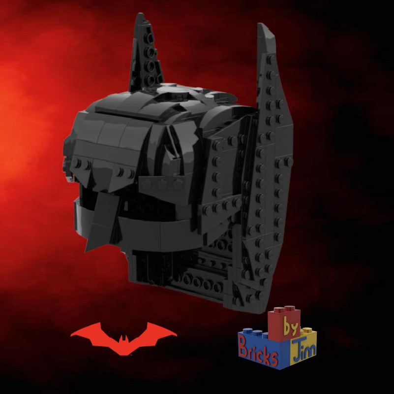 LEGO MOC Robert Pattinson Bat Cowl by BricksbyJim | Rebrickable - Build ...