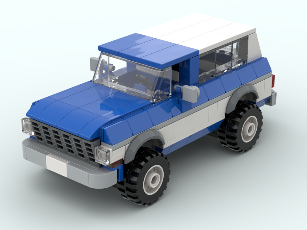 LEGO MOC 1978 Ford Bronco Blue by LOSMAN70 | Rebrickable - Build with LEGO