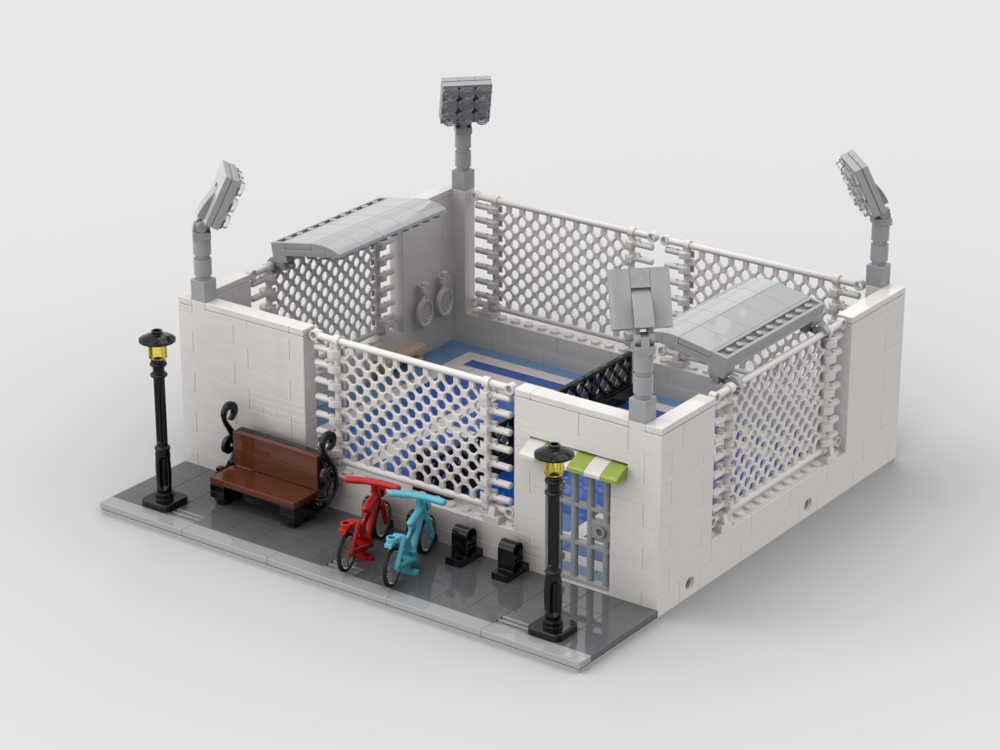 LEGO MOC Modular Tennis Court by gabizon | Rebrickable - Build with LEGO