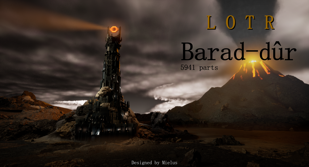 Barad-dûr: the Dark Tower/eye of Sauron From Lord of the Rings 