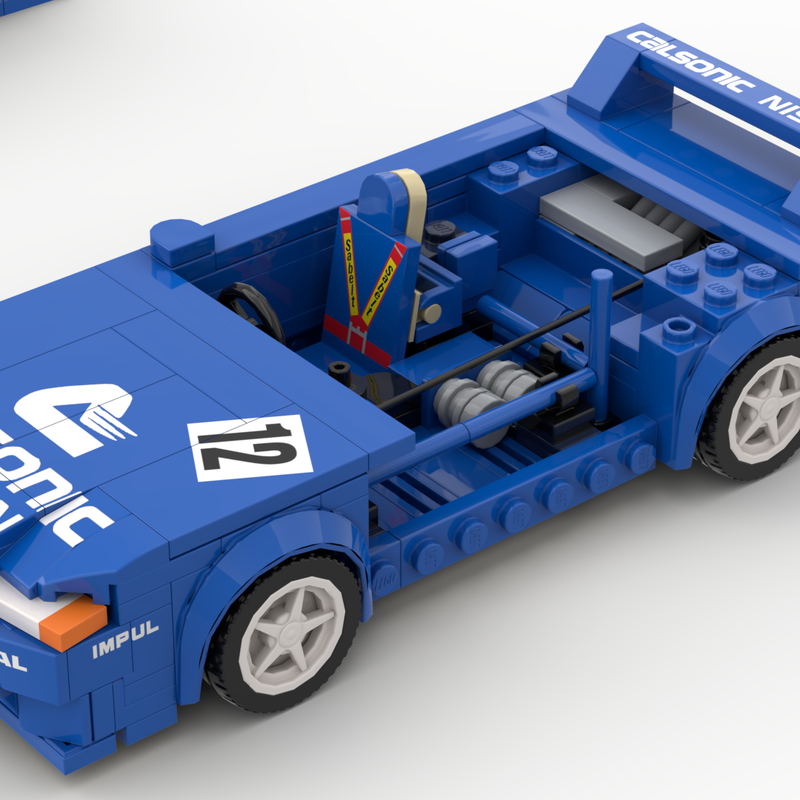 LEGO MOC-126297 Calsonic Team Impul R32 Skyline GTR MOC by Kaze Bricks ...