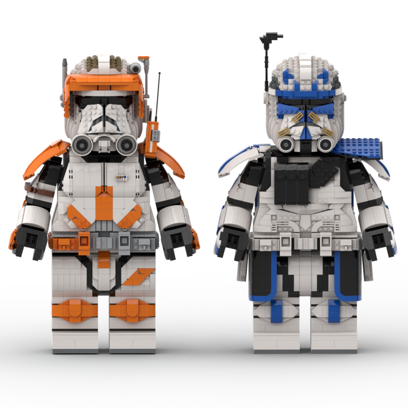 LEGO MOC Captain Rex Phase 2 Megafigure (fits Breaaad's helmet) by Albo