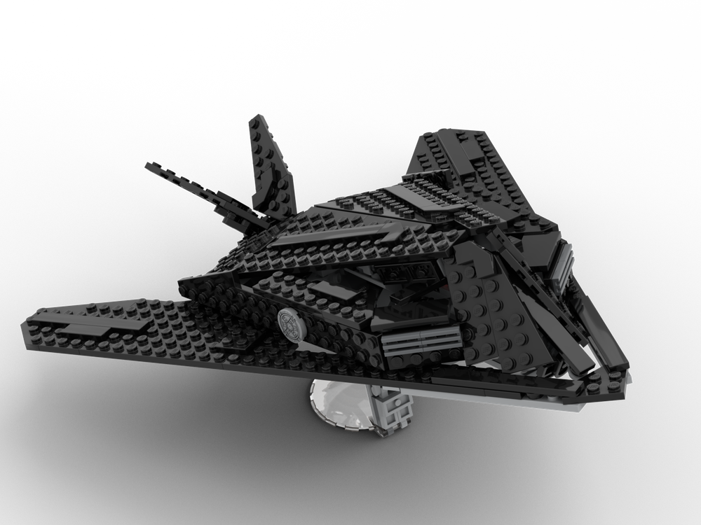 LEGO MOC LOCKHEED F-117 NIGHTHAWK STEALTH AIRCRAFT by rybrickster