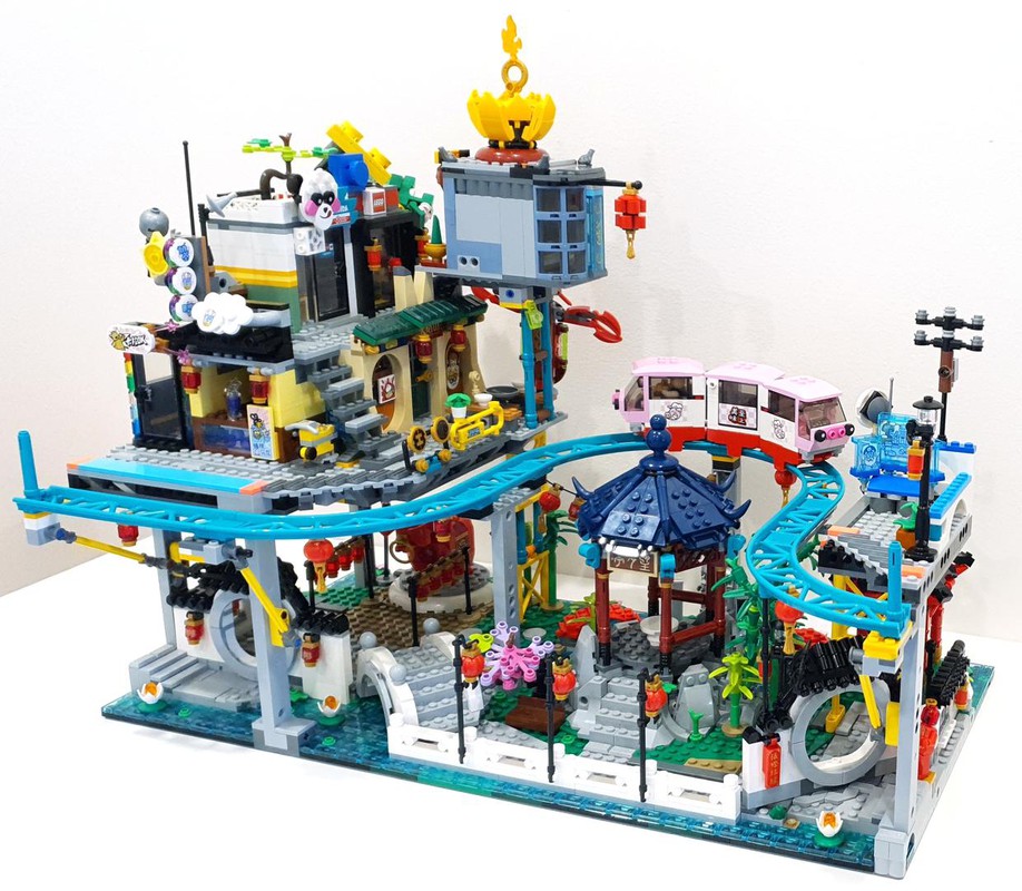 LEGO MOC Ninjago City - Garden of Lanterns by icedragonj