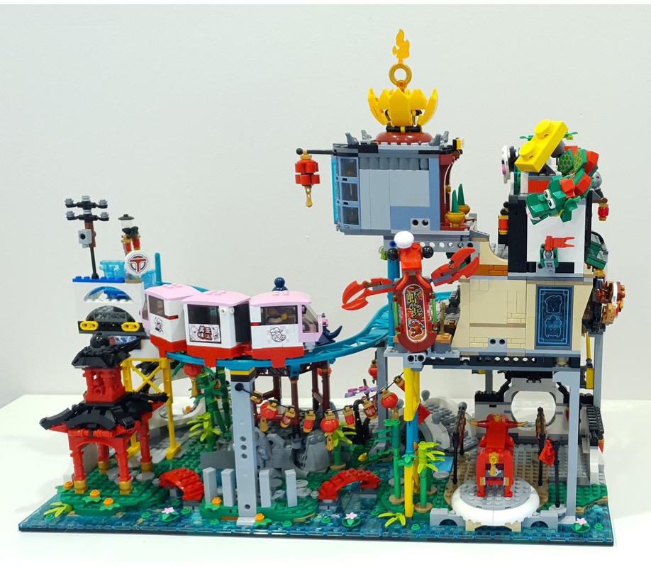 Lego Moc Ninjago City - Garden Of Lanterns By Icedragonj 