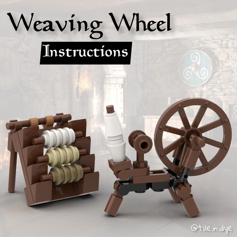 LEGO MOC WEAVING WHEEL CASTLE/MEDIEVAL THEME by marinbrickdesign Rebrickable Build with LEGO