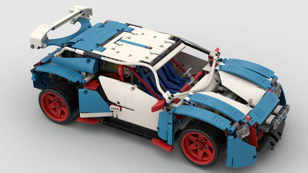 LEGO MOC MOC Rally Car RC 2WD POWERED UP (42077 + 42109 + Motor Powered Up  XL) by Oblivion85