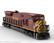 DLS201 LEGO® MOC, RhB 'Alpine Classic Pullman Express