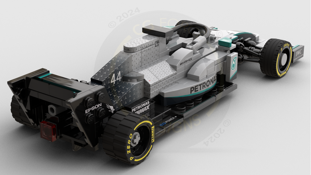 LEGO MOC F1 Mercedes W10 by CGForceDesigns | Rebrickable - Build with LEGO
