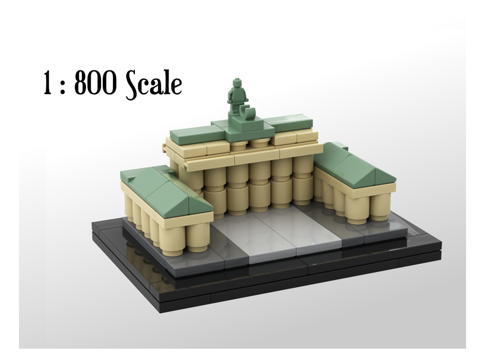 LEGO Brandenburg Gate 1:800 Scale (Brandenburger Tor) by SPBrix | Rebrickable - Build with LEGO