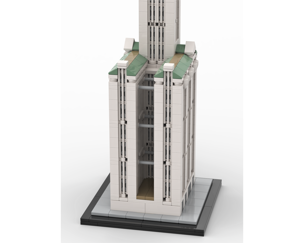 LEGO MOC Woolworth Building 1:800 Scale by SPBrix | Rebrickable - Build ...