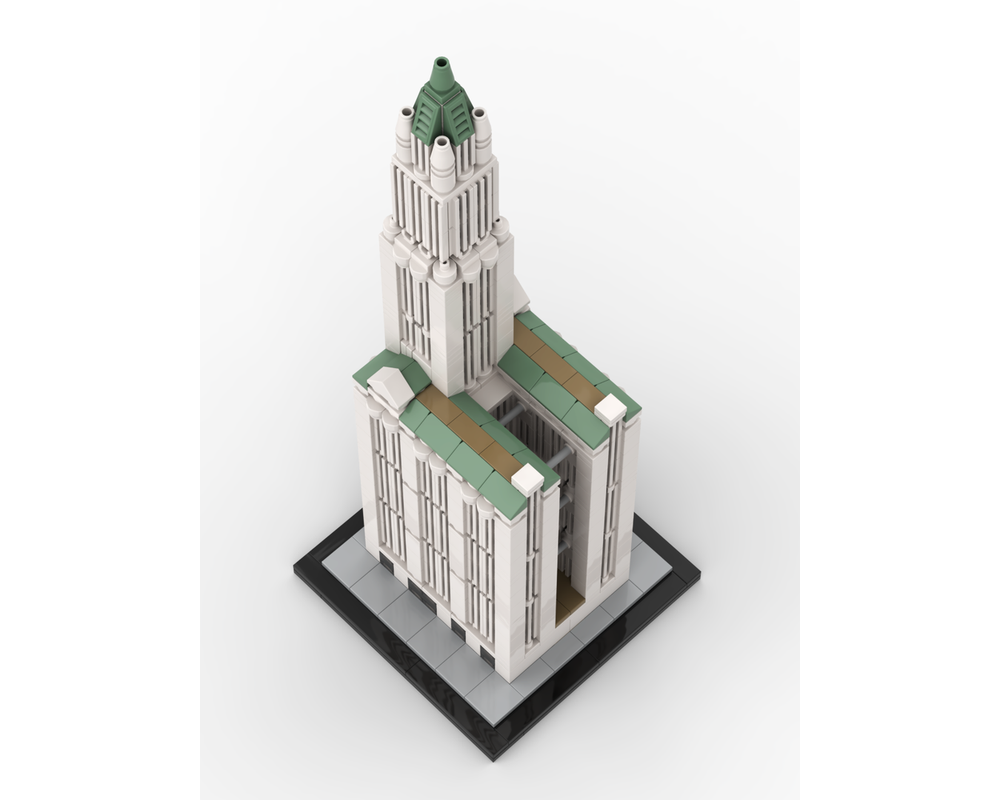 LEGO MOC Woolworth Building 1:800 Scale by SPBrix | Rebrickable - Build ...