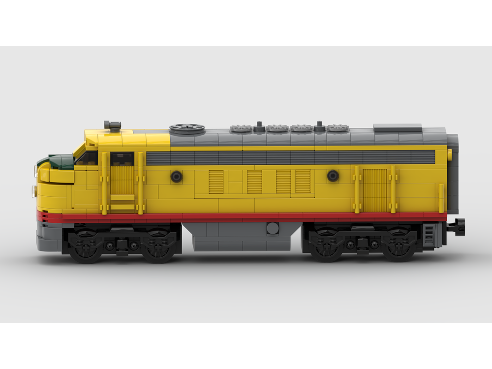 LEGO MOC Union Pacific EMD F7 by BuMu | Rebrickable - Build with LEGO