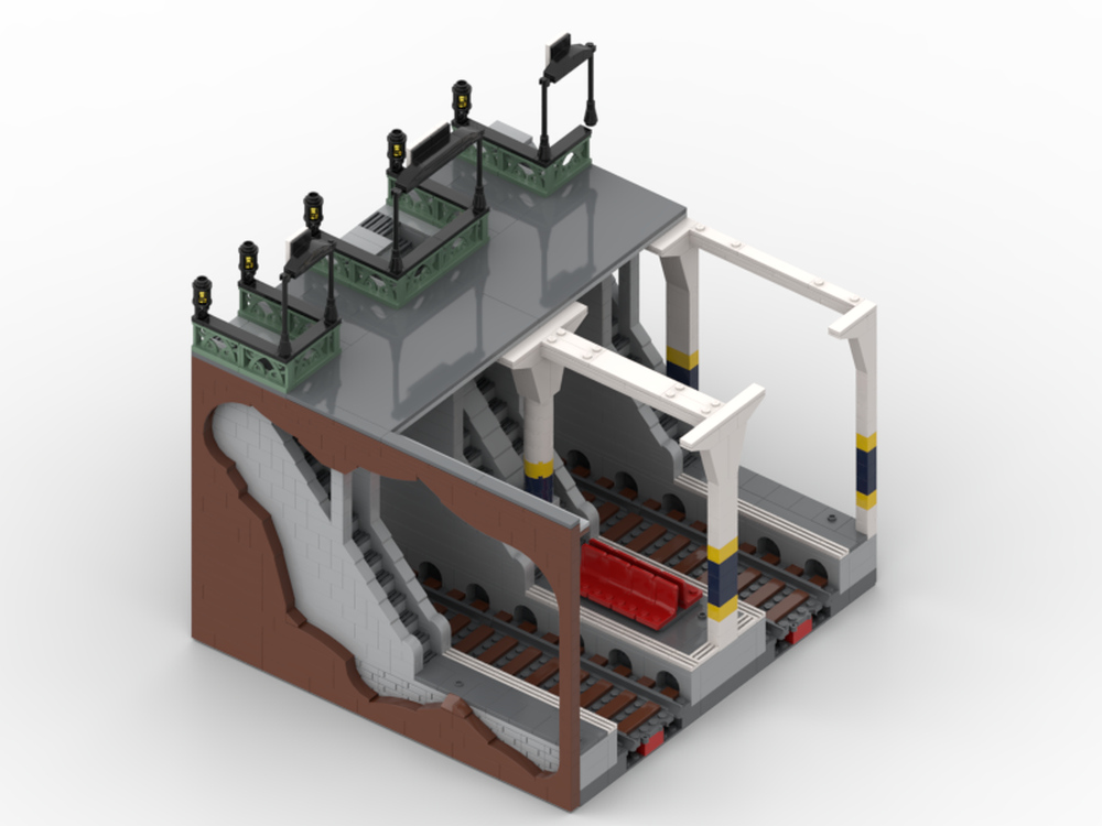 LEGO MOC Underground Station Module #3 by Legofan21 | Rebrickable ...