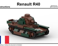 ZITIANYOUBUILD Super Vehicle 001 Tank Model 356 pièces