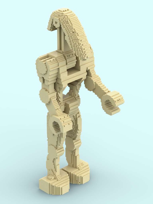 LEGO MOC B1 Battle Droid by bobbacatmocs