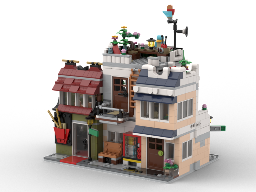 LEGO MOC Noodle street by Matalamaa | Rebrickable - Build with LEGO