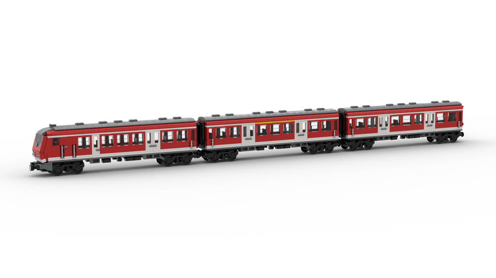 LEGO MOC German commuter train ( DB Regio) with Wittenberger control ...