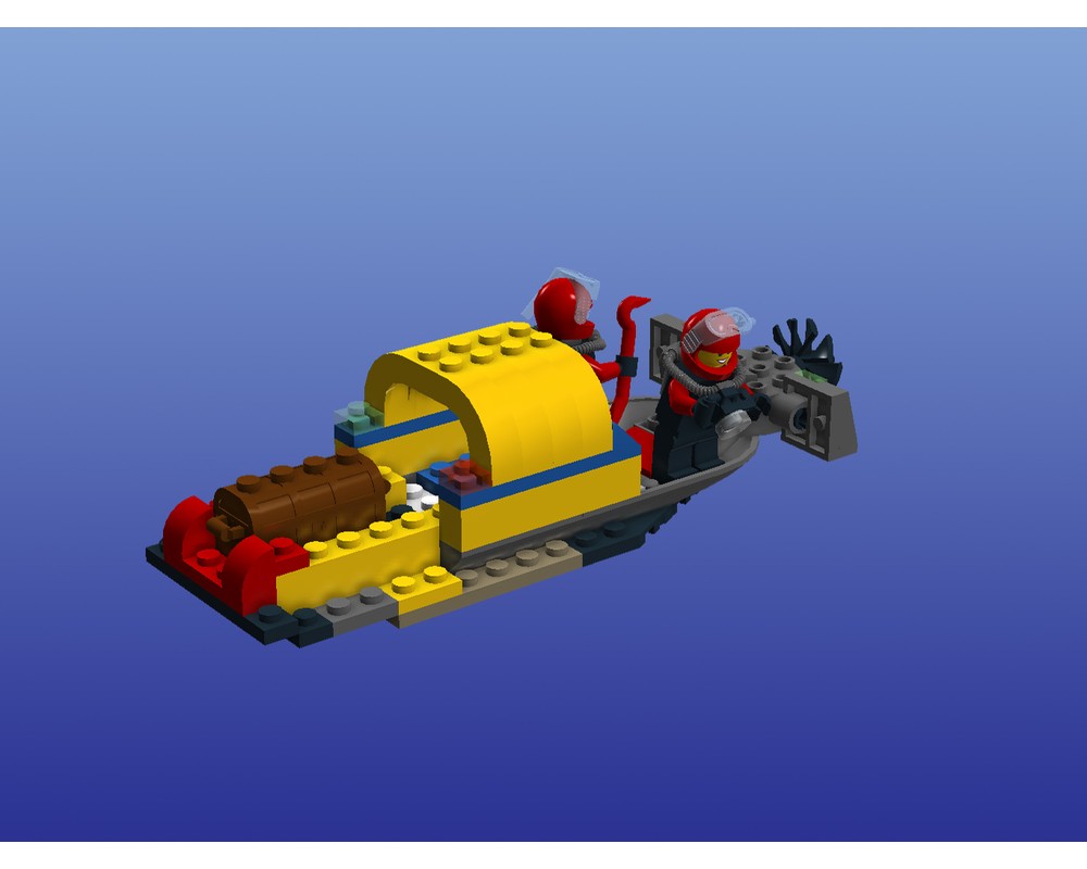 LEGO MOC 60092boat carry a treasure chest by uchuujin Rebrickable