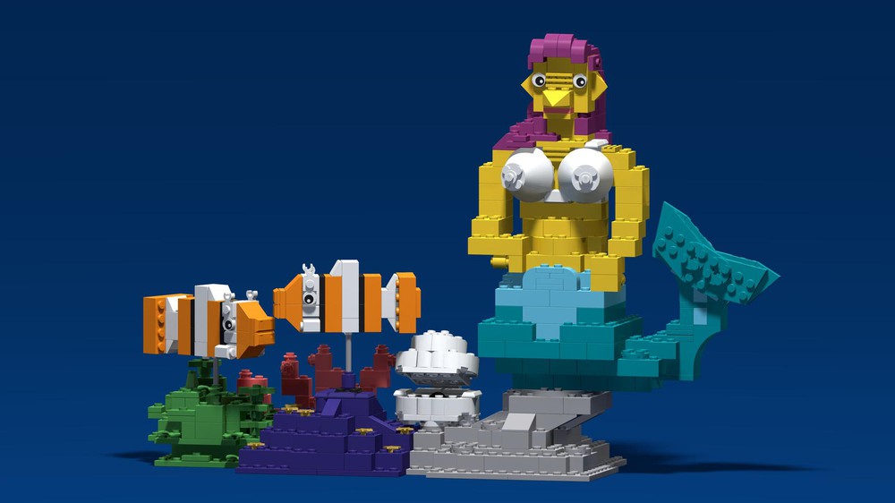 LEGO MOC 11022 Mermaid by mattking4 | Rebrickable - Build with LEGO