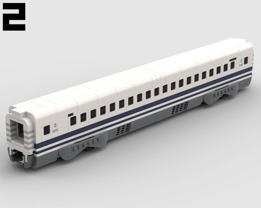 Glad flydende Ulydighed LEGO MOC Shinkansen N700 Series - Bullet Train - CAR n°02/16 by Dewon2301 |  Rebrickable - Build with LEGO